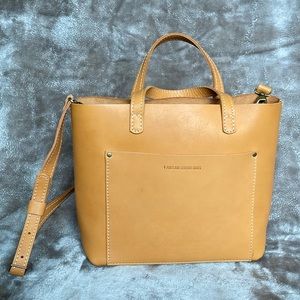 Portland Leather Classic Medium Crossbody- Marigold